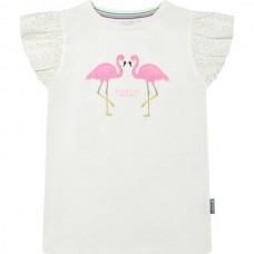 Vinrose meisjes T-Shirt Egret